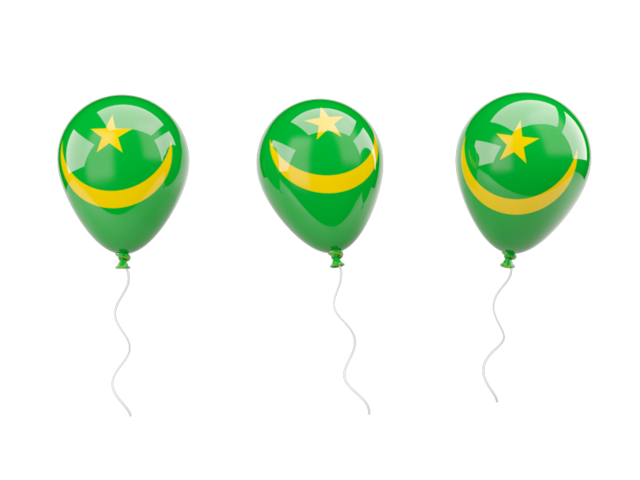 Air balloons. Download flag icon of Mauritania at PNG format