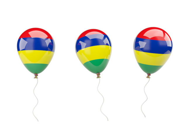 Air balloons. Download flag icon of Mauritius at PNG format