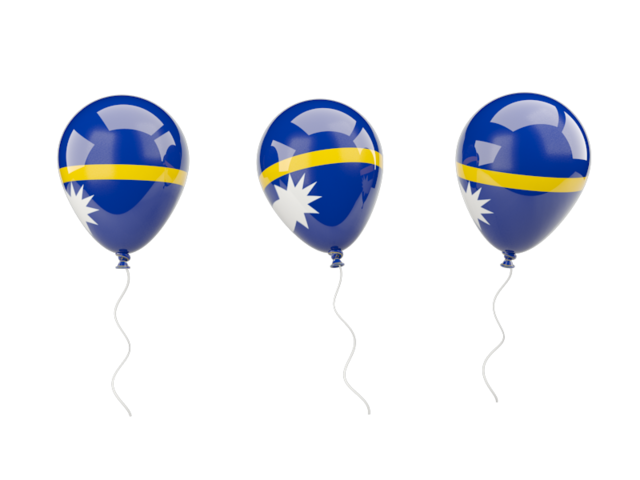 Air balloons. Download flag icon of Nauru at PNG format