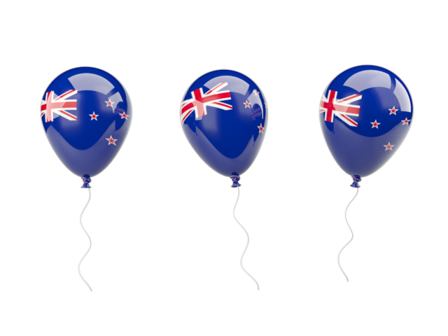 Air balloons. Download flag icon of New Zealand at PNG format