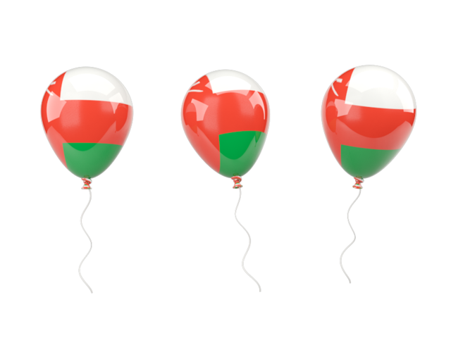 Air balloons. Download flag icon of Oman at PNG format