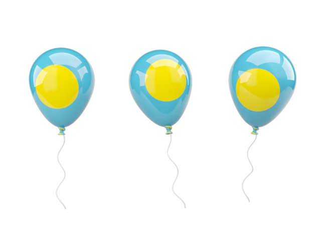 Air balloons. Download flag icon of Palau at PNG format