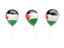 Palestinian territories. Air balloons. Download icon.