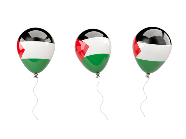 Air balloons. Download flag icon of Palestinian territories at PNG format