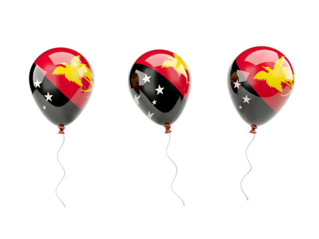 Air balloons. Download flag icon of Papua New Guinea at PNG format
