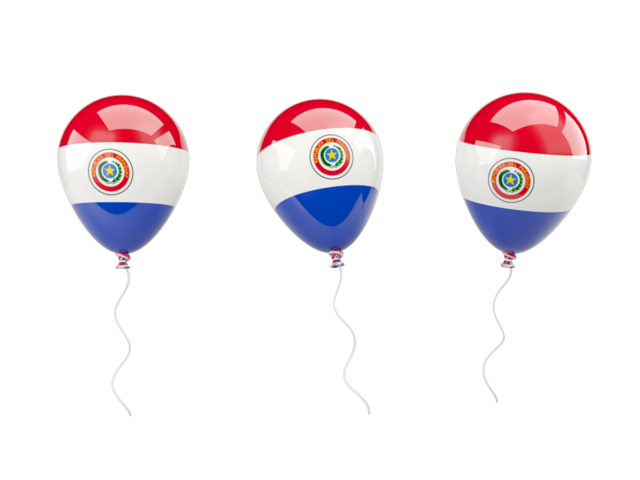 Air balloons. Download flag icon of Paraguay at PNG format