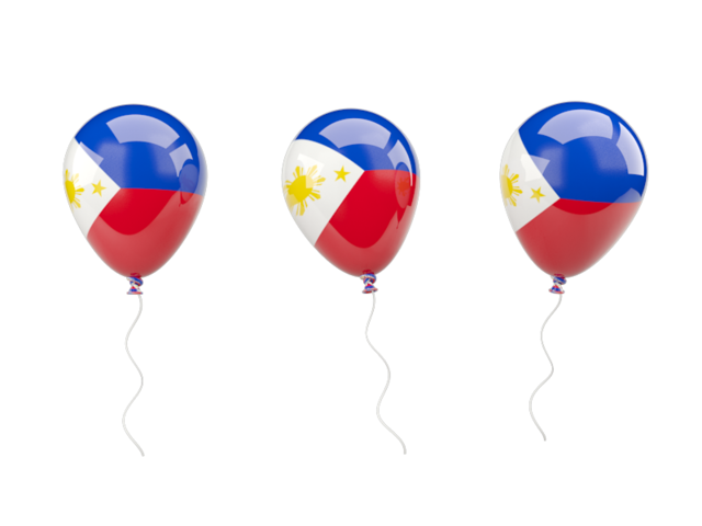 Air balloons. Download flag icon of Philippines at PNG format