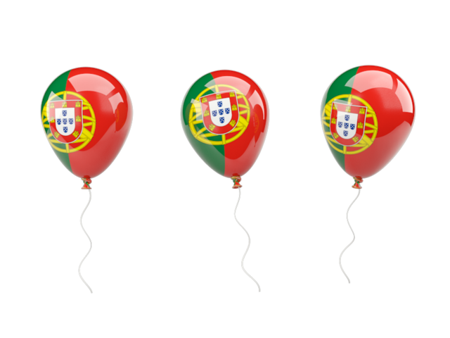 Air balloons. Download flag icon of Portugal at PNG format