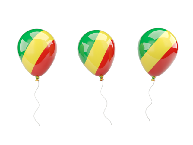 Air balloons. Download flag icon of Republic of the Congo at PNG format