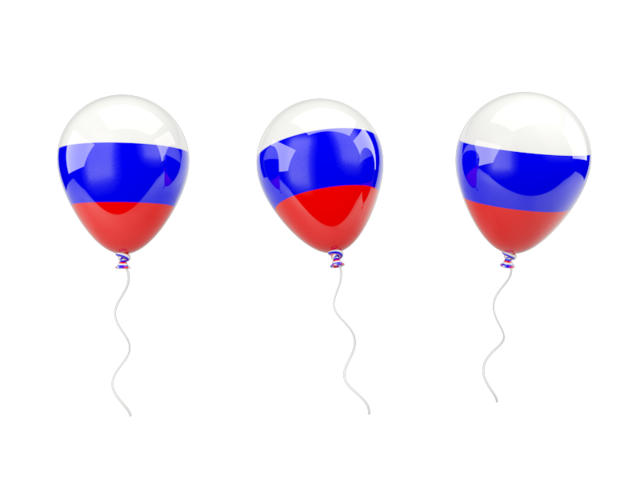 Air balloons. Download flag icon of Russia at PNG format