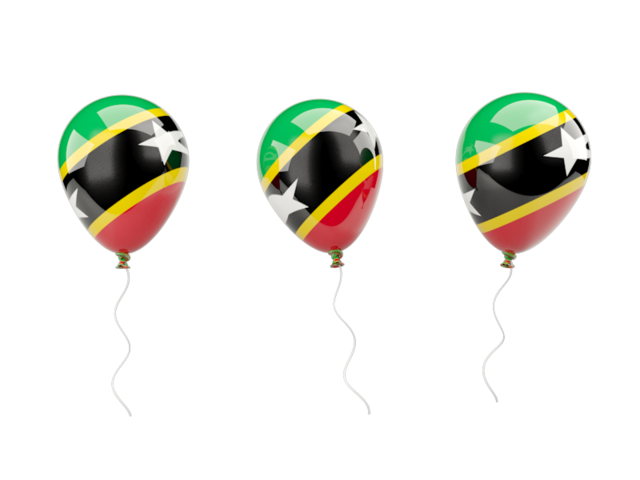 Air balloons. Download flag icon of Saint Kitts and Nevis at PNG format
