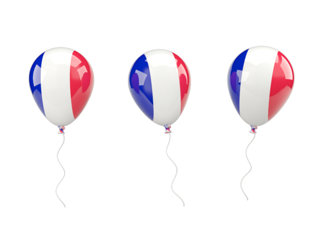 Air balloons. Download flag icon of Saint Martin at PNG format