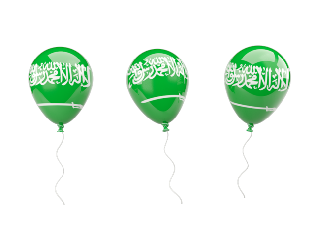 Air balloons. Download flag icon of Saudi Arabia at PNG format