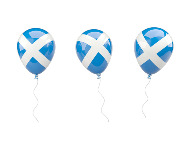 Воздушный шар. Скачать флаг. Шотландия