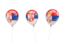 Serbia. Air balloons. Download icon.