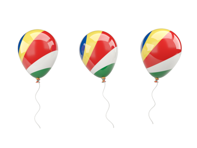 Air balloons. Download flag icon of Seychelles at PNG format