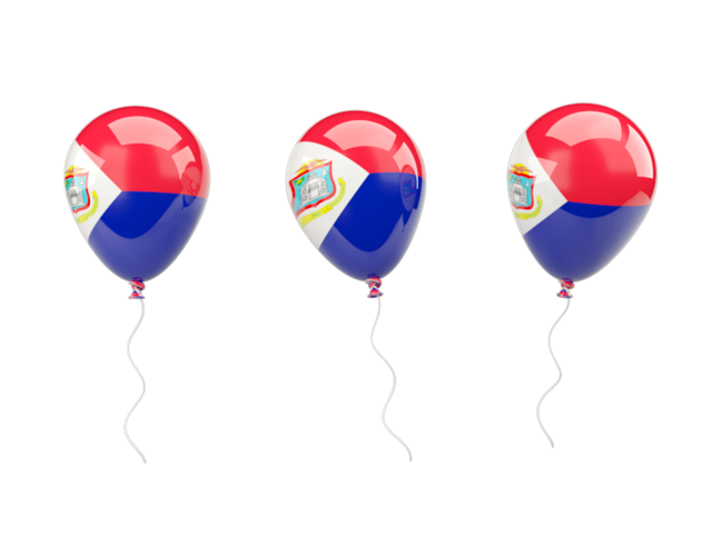 Air balloons. Download flag icon of Sint Maarten at PNG format