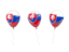 Slovakia. Air balloons. Download icon.