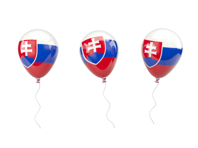 Air balloons. Download flag icon of Slovakia at PNG format
