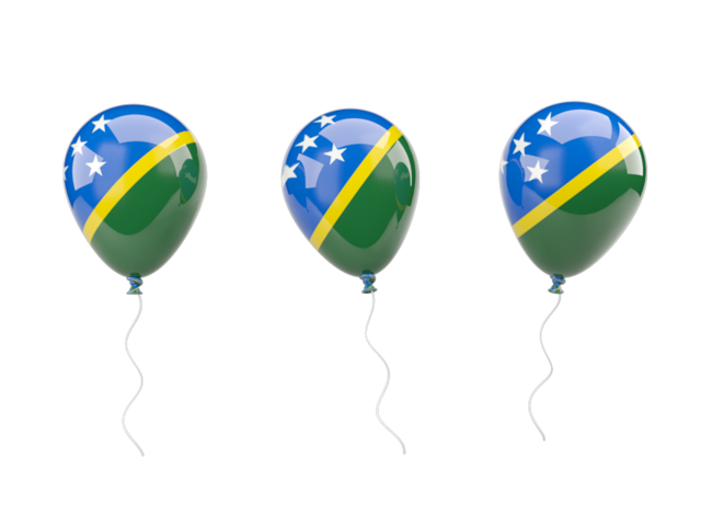 Air balloons. Download flag icon of Solomon Islands at PNG format