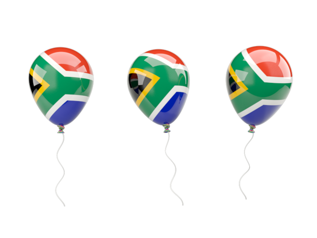 Air balloons. Download flag icon of South Africa at PNG format