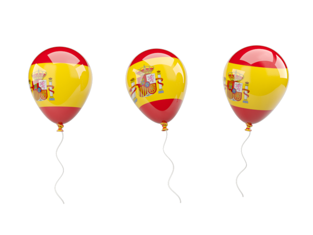 Air balloons. Download flag icon of Spain at PNG format