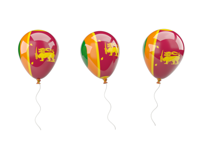 Air balloons. Download flag icon of Sri Lanka at PNG format