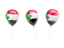 Sudan. Air balloons. Download icon.