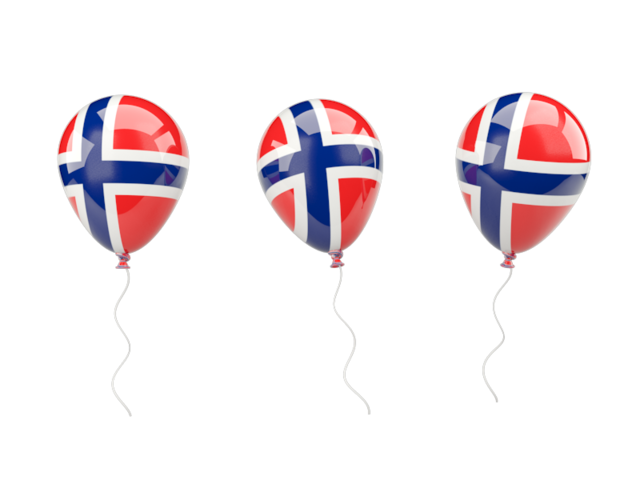 Air balloons. Download flag icon of Svalbard and Jan Mayen at PNG format