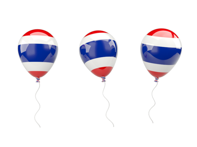 Air balloons. Download flag icon of Thailand at PNG format