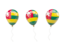 Togo. Air balloons. Download icon.