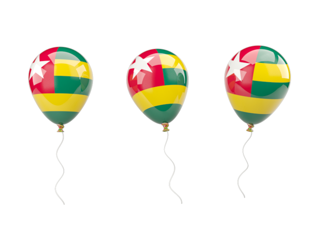 Air balloons. Download flag icon of Togo at PNG format