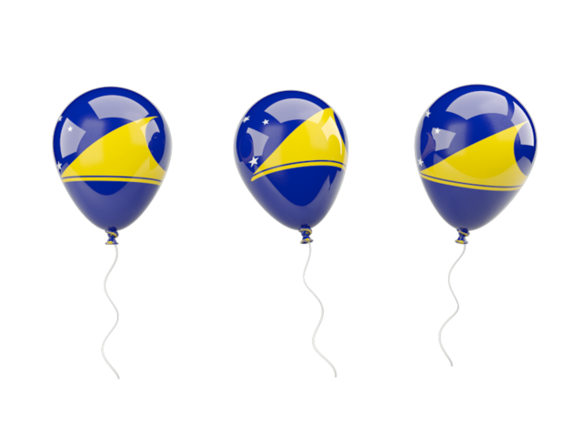 Air balloons. Download flag icon of Tokelau at PNG format