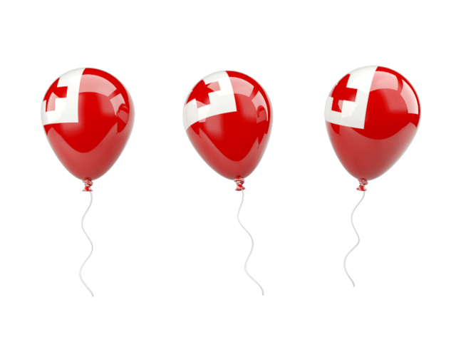 Air balloons. Download flag icon of Tonga at PNG format