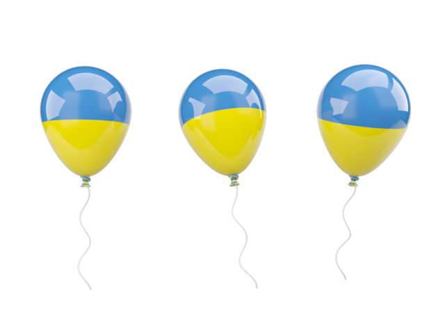 Air balloons. Download flag icon of Ukraine at PNG format