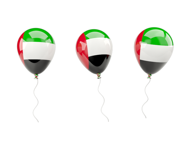Air balloons. Download flag icon of United Arab Emirates at PNG format
