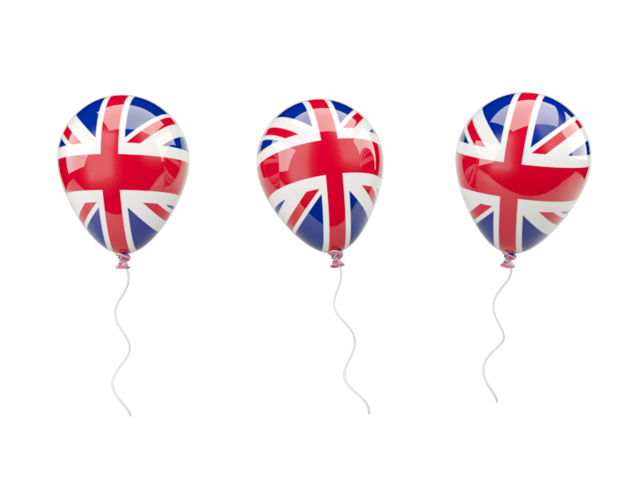 Air balloons. Download flag icon of United Kingdom at PNG format