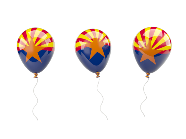 Air balloons. Download flag icon of Arizona