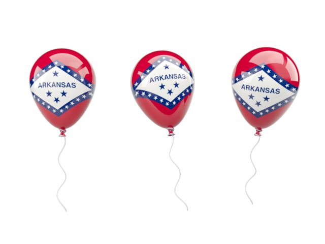 Air balloons. Download flag icon of Arkansas