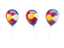 Flag of state of Colorado. Air balloons. Download icon