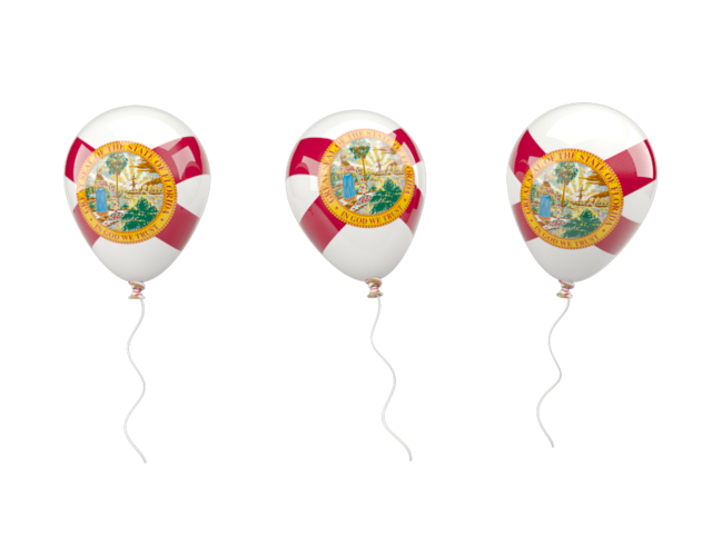 Air balloons. Download flag icon of Florida