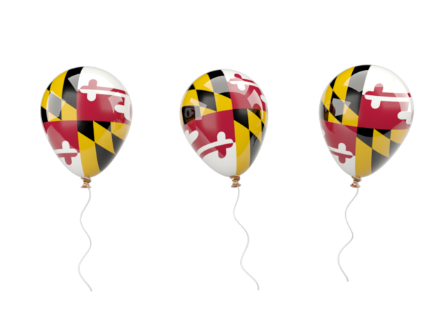 Воздушный шар. Загрузить иконку флага штата Мэриленд