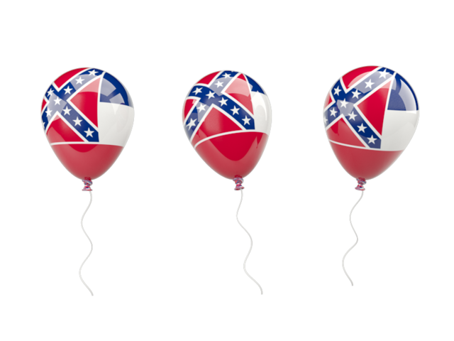 Air balloons. Download flag icon of Mississippi