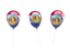 Flag of state of Missouri. Air balloons. Download icon