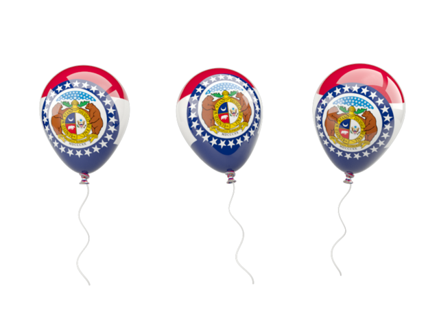 Air balloons. Download flag icon of Missouri