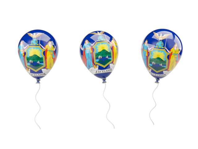 Air balloons. Download flag icon of New York