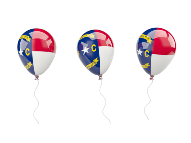 Air balloons. Download flag icon of North Carolina