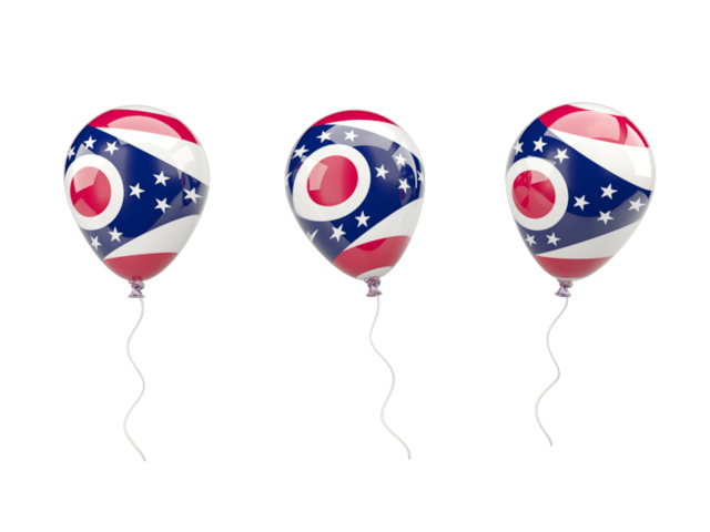 Air balloons. Download flag icon of Ohio