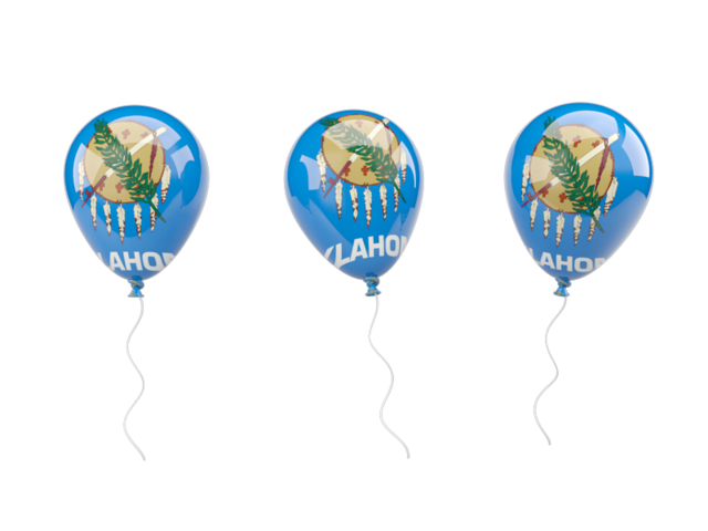 Air balloons. Download flag icon of Oklahoma