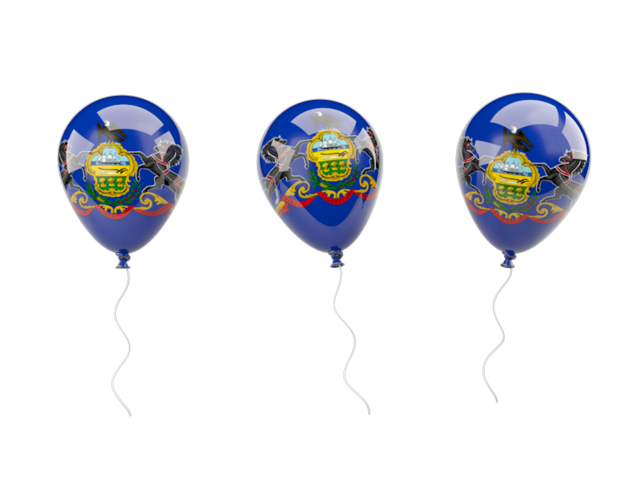 Air balloons. Download flag icon of Pennsylvania